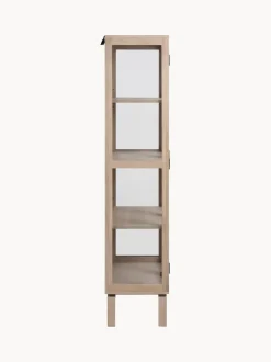 Vitrina de madera con puertas de vidrio Linley