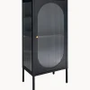 Vitrina de madera de roble con relieves Adelaide
