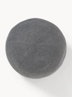 Westwing | Crosby Studios, cojín redondo en tejido bouclé Celeste, Ø 70 cm