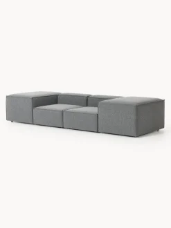 Westwing | Crosby Studios, sofá modular en tejido bouclé con reposabrazos anchos Lennon (3 plazas)