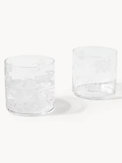 Westwing | Crosby Studios, vasos altos artesanales Cristal, 2 uds.