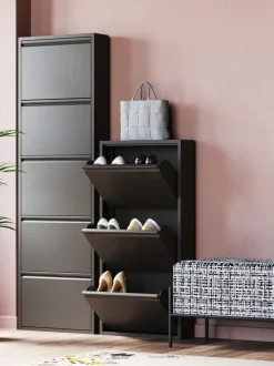 Zapatero de pared Caruso, puertas abatibles