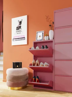 Zapatero de pared con compartimentos plegables Caruso