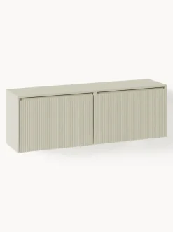 Zapatero de pared con puertas abatibles y frente acanalado Shea