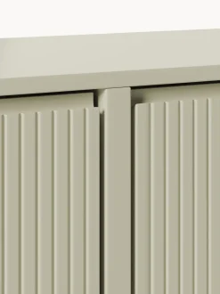 Zapatero de pared con puertas abatibles y frente acanalado Shea