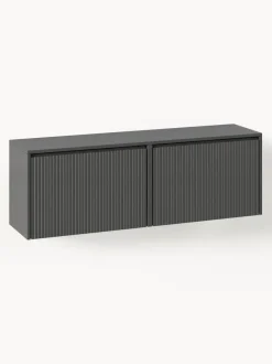 Zapatero de pared con puertas abatibles y frente acanalado Shea